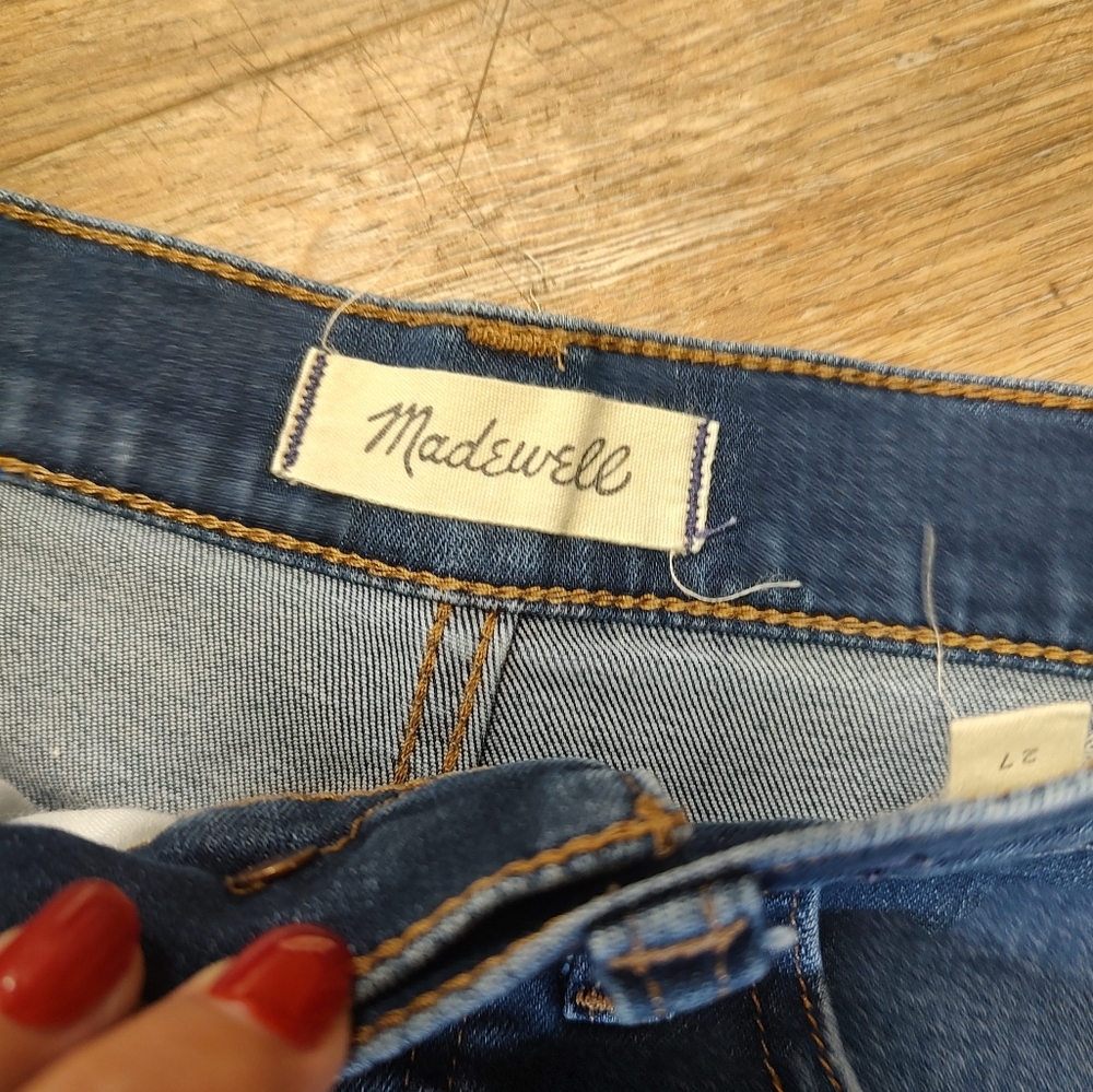 Madewell High Rise Cut Off Shorts 27 - Picture 6 of 12